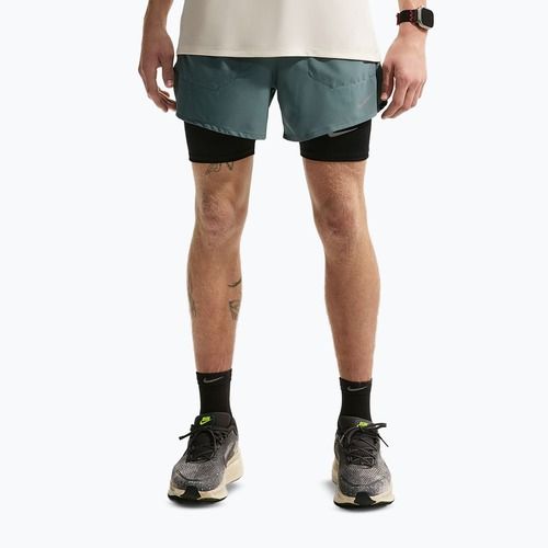 Vyriški šortai Nike Stride Dri-Fit Brief-Lined 5" mineralinės skalūno spalvos