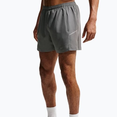 Vyriški bėgimo šortai Nike Miler Dri-Fit 2in1 5" smoke grey/smoke grey