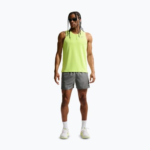 Vyriški bėgimo šortai Nike Miler Dri-Fit 2in1 5" smoke grey/smoke grey