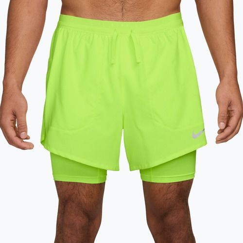 Vyriški bėgimo šortai Nike Stride Dri-Fit Hybrid 5" volt ice