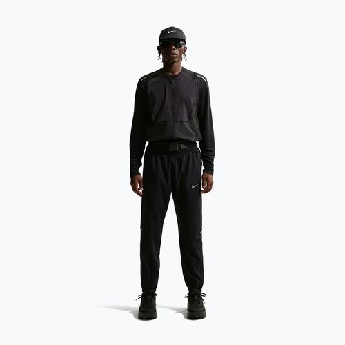Vyriškos bėgimo kelnės Nike Miler Dri-Fit Woven black/black