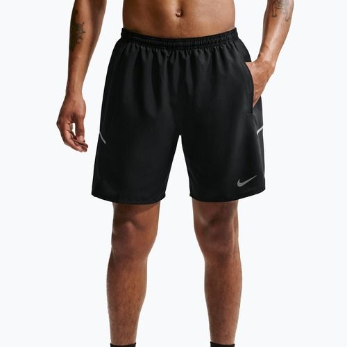 Vyriški bėgimo šortai Nike Miler Dri-Fit Brief Lined7" black/black
