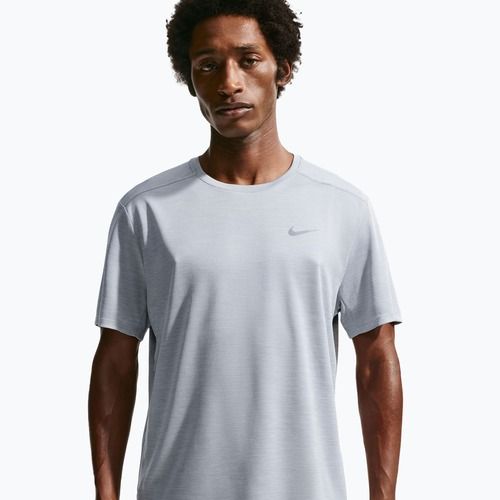 Vyriški bėgimo marškinėliai Nike Miler Dri-Fit UV grey fog/particle grey