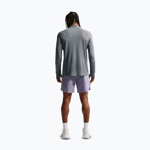 Vyriškas bėgimo džemperis Nike Miler Dri-Fit UV 1/2 Zip smoke grey