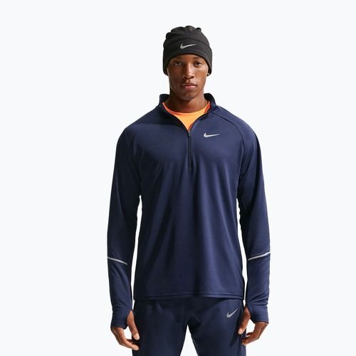 Vyriškas bėgimo džemperis Nike Miler Dri-Fit UV 1/2 Zip midnight navy