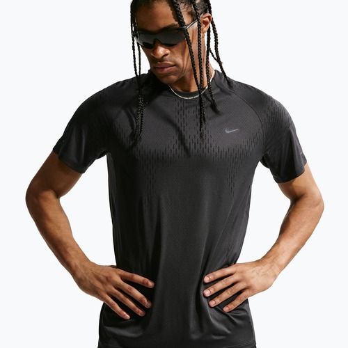 Vyriški bėgimo marškinėliai Nike Stride Dri-Fit ADV off noir/black