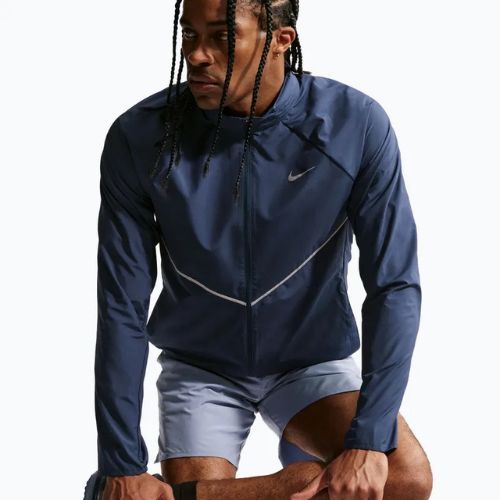 Vyriška bėgimo striukė Nike Miler Repel UV midnight navy