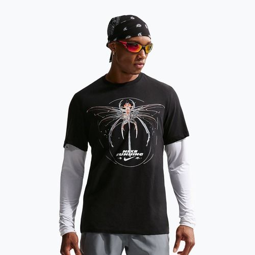 Vyriški bėgimo marškinėliai Nike Dri-Fit Running black