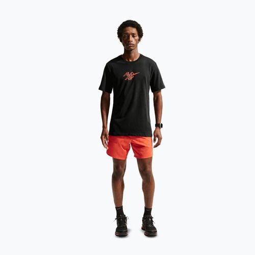 Vyriški bėgimo marškinėliai Nike AeroSwift Dri-Fit black/bright crimson