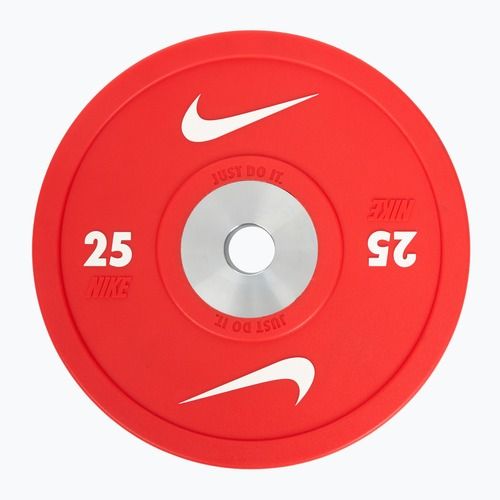 Bamperio apkrova Nike Strength Pro Urethane Bumper Plates 25 kg red/white