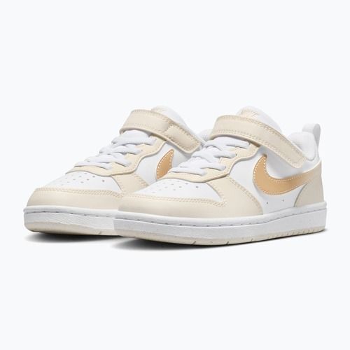 Vaikiški batai Nike Court Borough Low white/chalk/white/shimmer