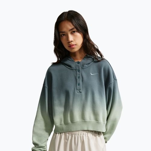 Moteriškas džemperis Nike Sportswear Phoenix Fleece Oversized Henley Hoodie steam/mineral slate