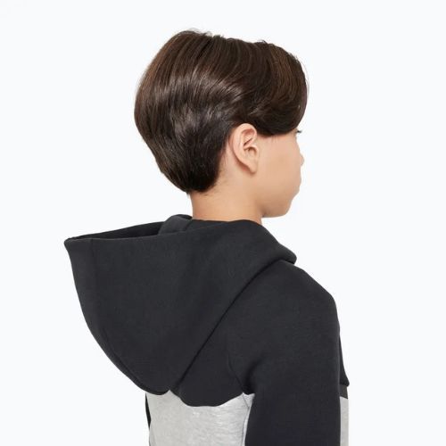 Vaikiškas džemperis Nike Sportswear Tech Fleece Full Zip dark grey heather/black/black/black