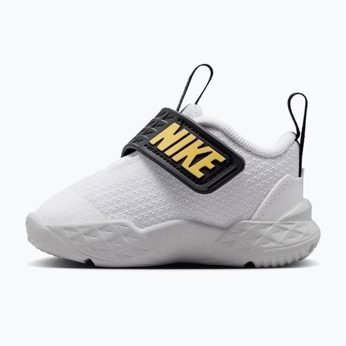 Vaikiški batai Nike Team Hustle D 12 white/black/clear emerald/topaz gold