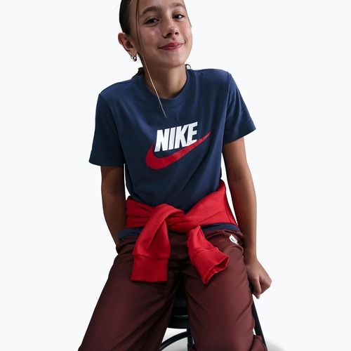 Vaikiški marškinėliai Nike Sportswear midnight navy/white