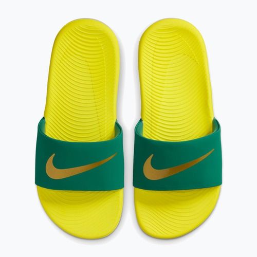 Vaikiškos šlepetės Nike Coffee malachite/sonic yellow/metallic gold