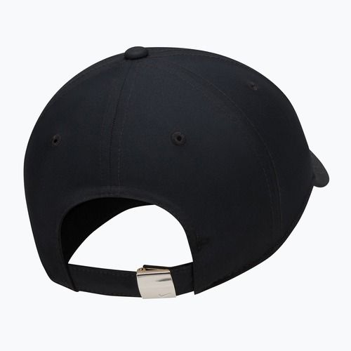 Kepurė su snapeliu Nike Dri-Fit Club Unstructured Metal Swoosh 2026 black/metallic silver