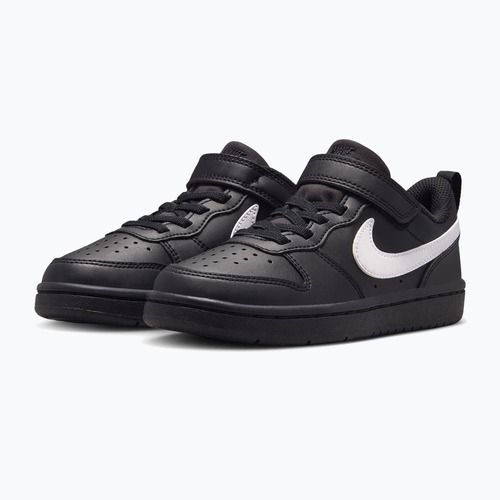 Vaikiški batai Nike Court Borough Low Recraft black/black/white