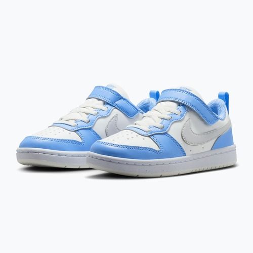 Vaikiški batai Nike Court Borough Low Recraft summit white/cobalt pulse/vast grey