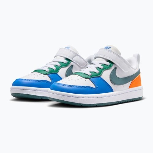 Vaikiški batai Nike Court Borough Low Recraft white/malachite/mineral slate