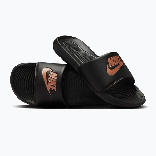 Moteriškos šlepetės Nike Victori One Slide black/black/metallic red bronze