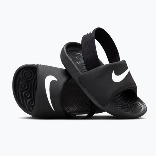 Vaikiškos šlepetės Nike Coffee black/white/white/white