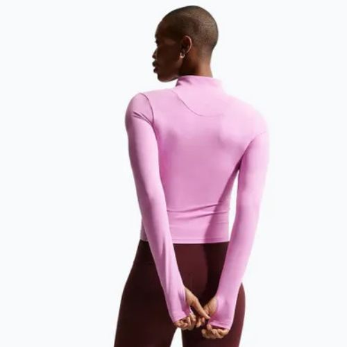 Moteriškas treninginis džemperis Nike Zenvy Dri-Fit Full Zip light magenta/white