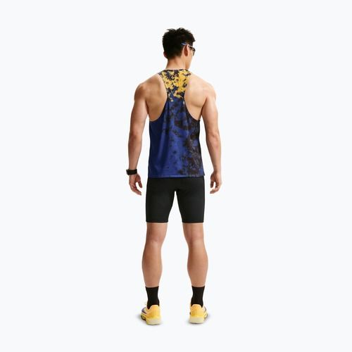 Vyriški bėgimo marškinėliai Nike AeroSwift Dri-Fit ADV Singlet citron pulse/lapis/bright crimson