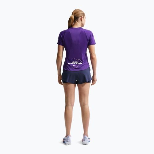 Moteriški bėgimo marškinėliai Nike Swift London Dri-Fit court purple