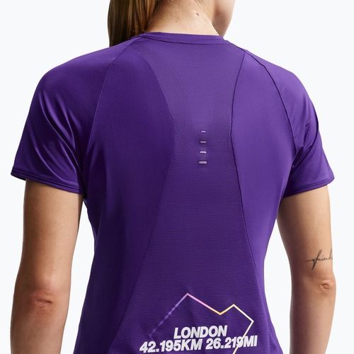 Moteriški bėgimo marškinėliai Nike Swift London Dri-Fit court purple