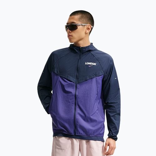 Vyriška bėgimo striukė Nike Stride Dri-Fit ADV midnight navy/court purple