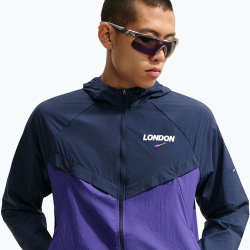 Vyriška bėgimo striukė Nike Stride Dri-Fit ADV midnight navy/court purple