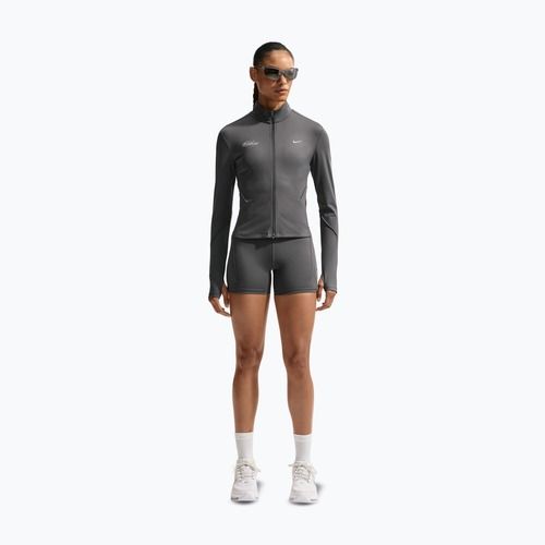 Moteriškas bėgimo džemperis Nike Swift Dri-Fit Full Zip Mid-Layer medium ash