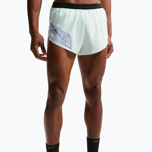 Vyriški bėgimo šortai Nike AeroSwift Dri-Fit ADV Brief-Lined 2" barely green/lapis