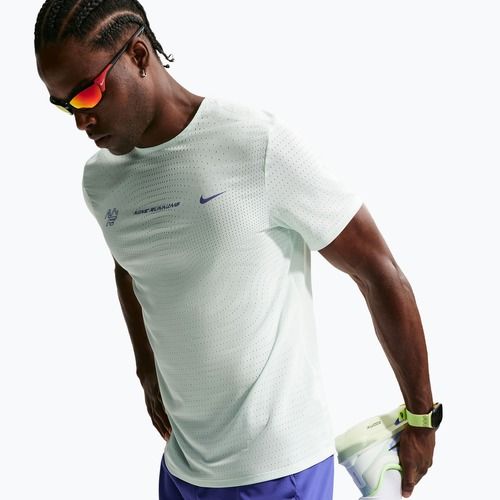 Vyriški bėgimo marškinėliai Nike AeroSwift Dri-Fit ADV barely green/lapis