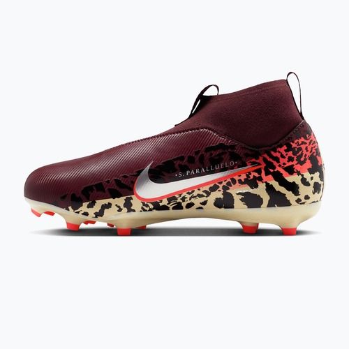 Vaikiški futbolo bateliai Nike United Jr. Mercurial Superfly 10 Academy MG burgundy crush/metallic silver