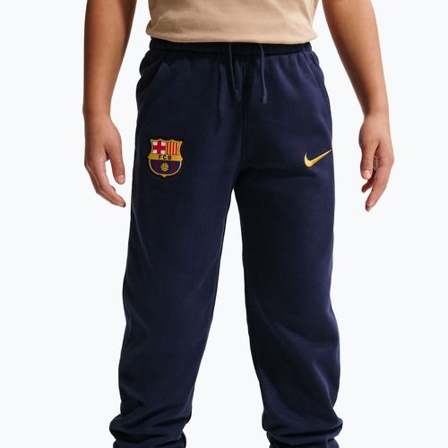 Vaikiškos kelnės Nike FC Barcelona Club Jogger blackened blue/mineral yellow
