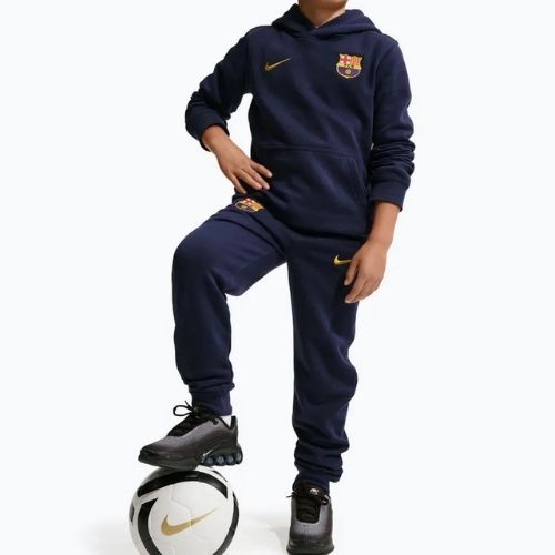 Vaikiškos kelnės Nike FC Barcelona Club Jogger blackened blue/mineral yellow