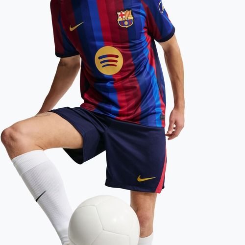 Vyriški futbolo šortai Nike FC Barcelona Dri-Fit Stadium Home blackened blue/mineral yellow