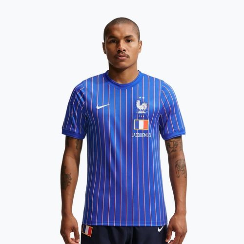 Vyriški futbolo marškinėliai Nike FFF Academy Pro Pre-Match game royal/university red/white