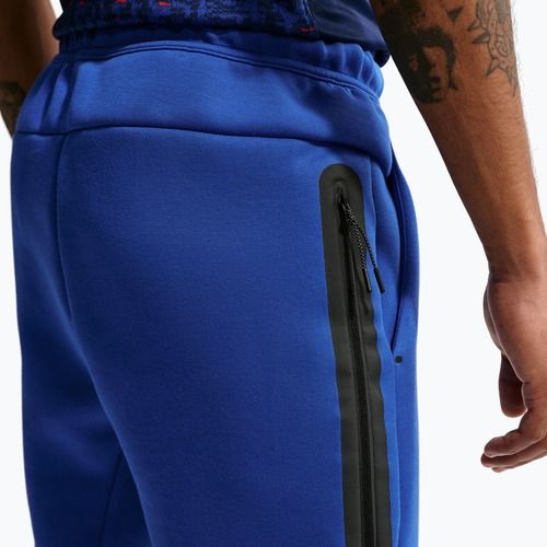 Vyriškos futbolo kelnės Nike FFF Tech Fleece Joggers game royal/metallic copper