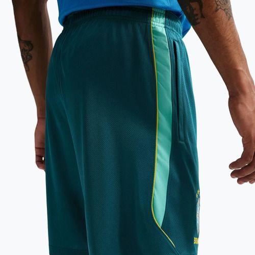 Vyriški futbolo šortai Nike Brazil Strike geode teal/light mint/midwest gold