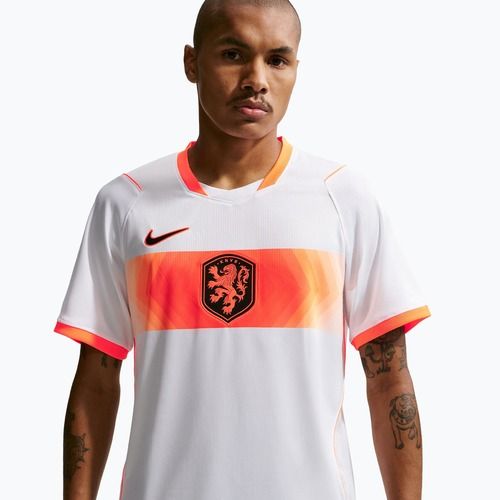 Vyriški futbolo marškinėliai Nike Netherlands 2026 Stadium Away white/hyper crimson/black