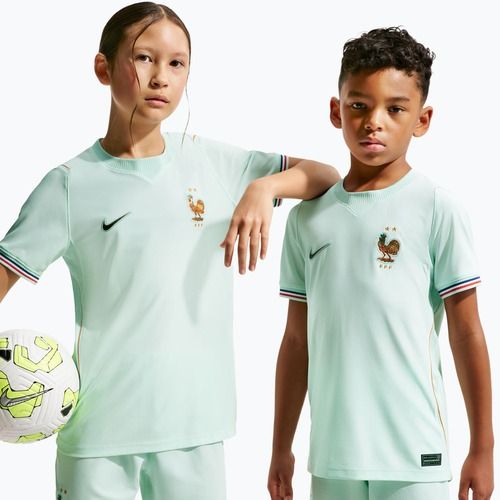 Vaikiški futbolo marškinėliai Nike FFF 2026 Stadium Away igloo/monarch/monarch