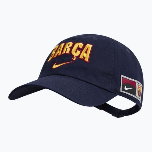 Kepurė su snapeliu Nike FC Barcelona Club Cotton blackened blue