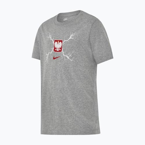 Vaikiški futbolo marškinėliai Nike Graphic Poland tamsiai pilkos spalvos mišinio