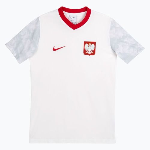 Vaikiški futbolo marškinėliai Nike Dri-Fit Poland Home 2026 white/field silver