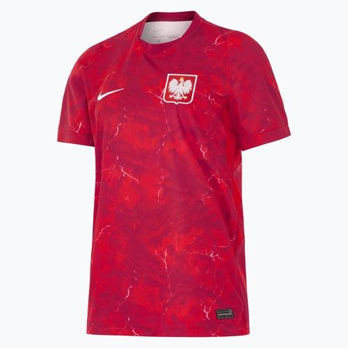Moteriški futbolo marškinėliai Nike Dri-Fit Poland Stadium Away 2026 noble red/sport red