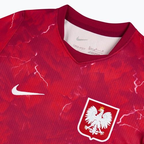 Vaikiški futbolo marškinėliai Nike Dri-Fit Poland Stadium Away 2026 noble red/sport red