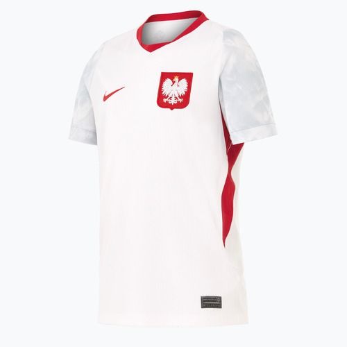 Vaikiški futbolo marškinėliai Nike Dri-Fit Poland Stadium Home 2026 white/field silver